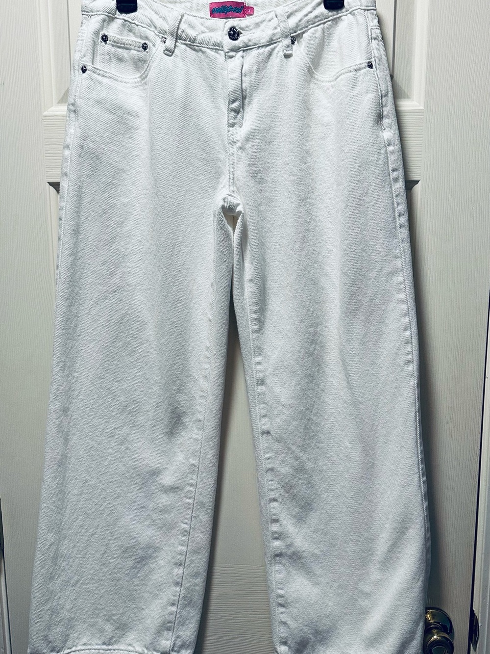 EUC Edikted White Denim Baggy Jeans